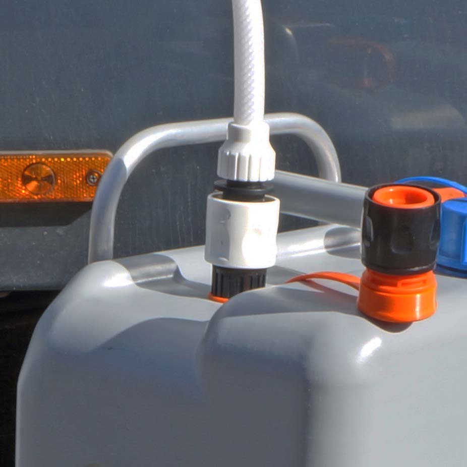 Waterbob, Wassertank + Campingdusche mit 12Volt-Pumpe